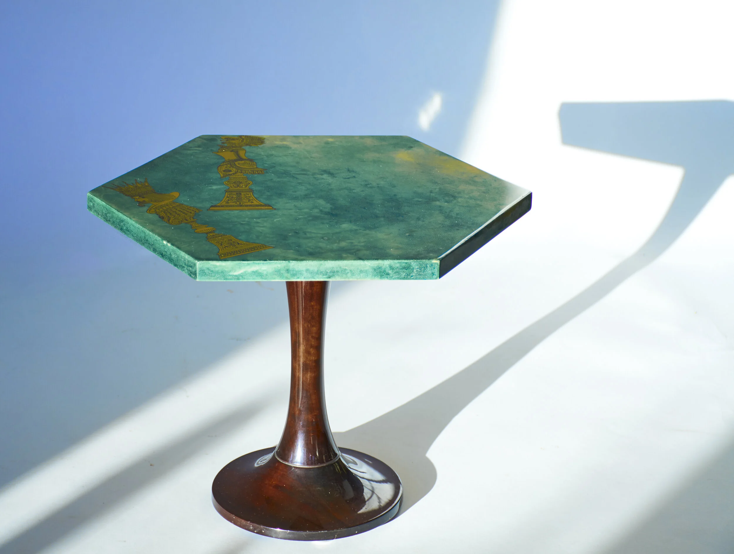 Aldo Tura Hexagonal Drinks Table Circa 1950s — The S. pace Detroit